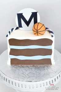 Basketball Cake; halftime party