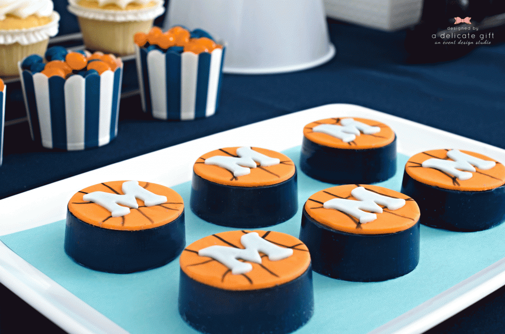 Letterman Jacket cookies, Basketball theme Party