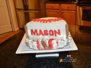 baseball cake; half cake
