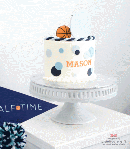 Basketball Cake; halftime party