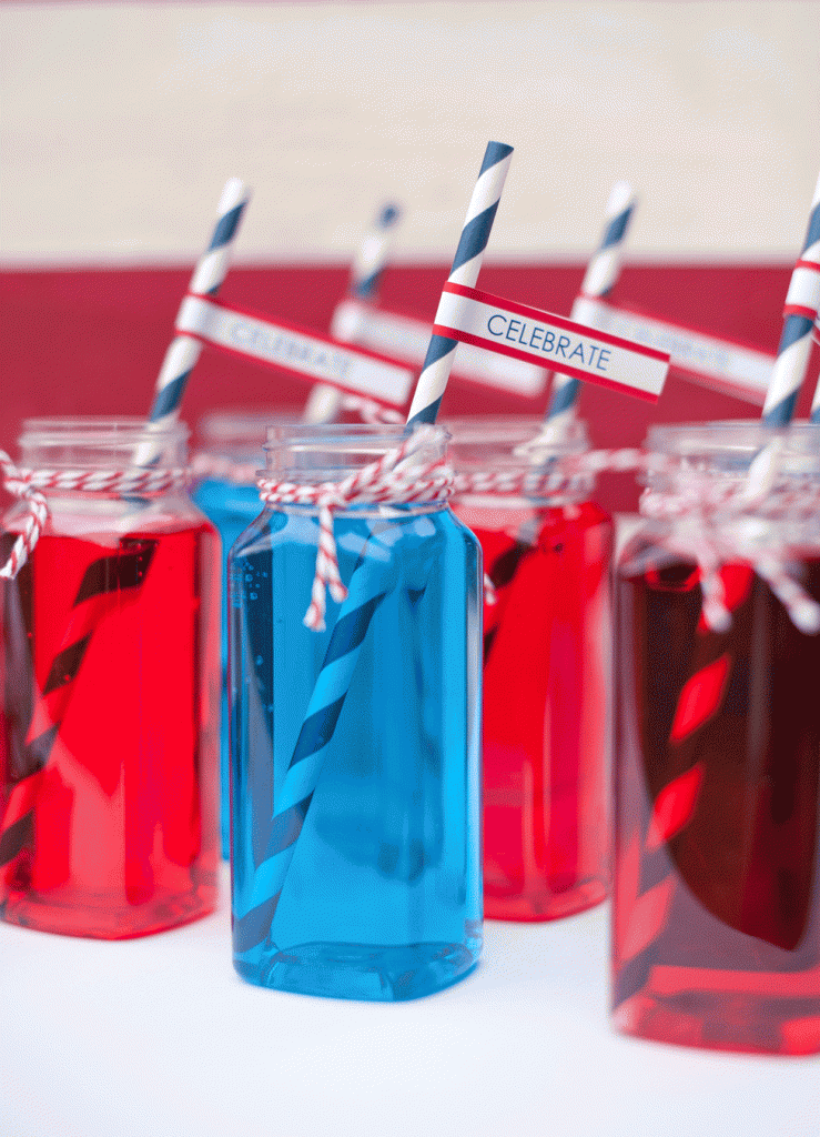 4th of July Straw toppers