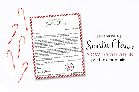 Letter From Santa for etsy