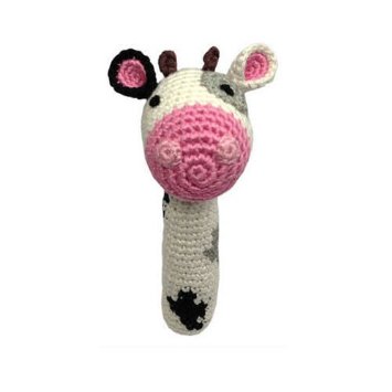 Cow organic rattle